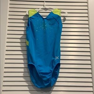 Blue and Green GK leotard